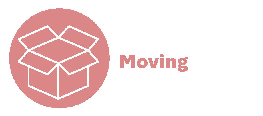 A simple illustration of a large cardboard box
