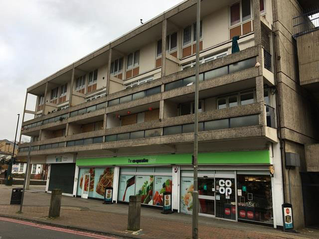 Danebury Avenue before the pop-up gallery was installed