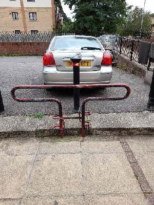 The railings in Portswood Place before they were given a refresh