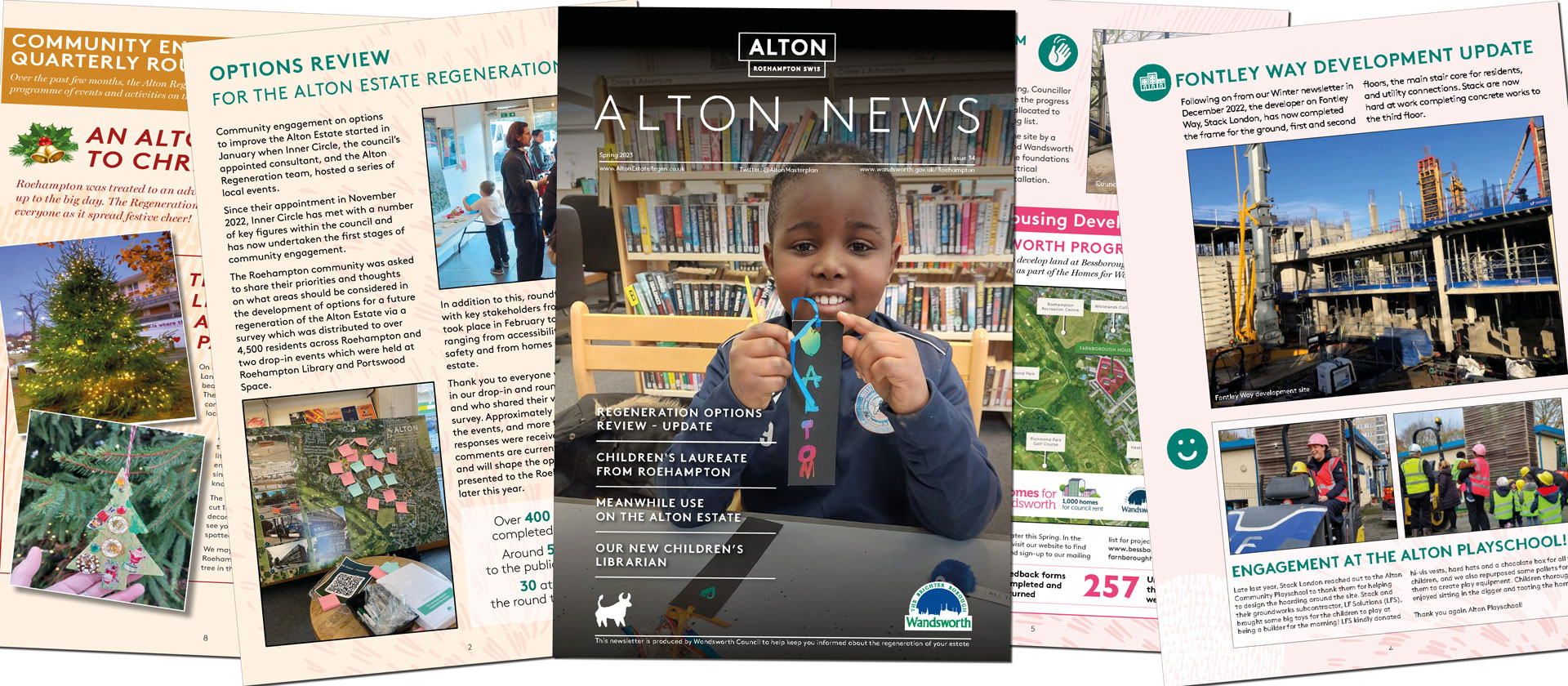 Image showing some of the pages from Alton News, Issue 34