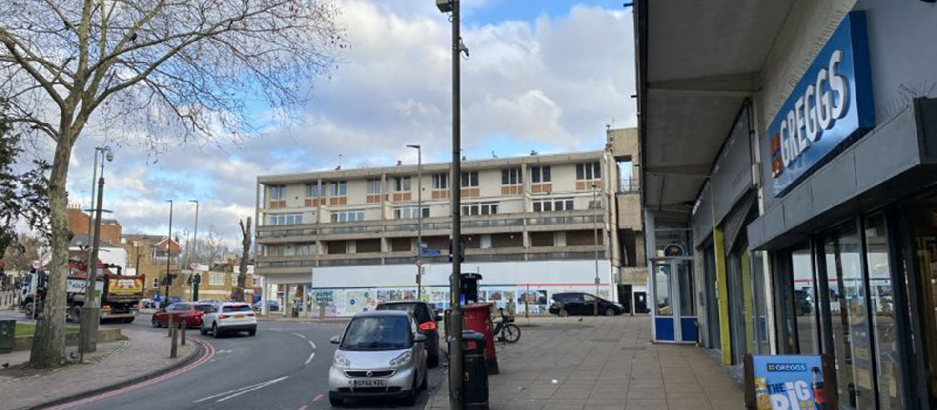 The derelict former Co-op building on Danebury Avenue